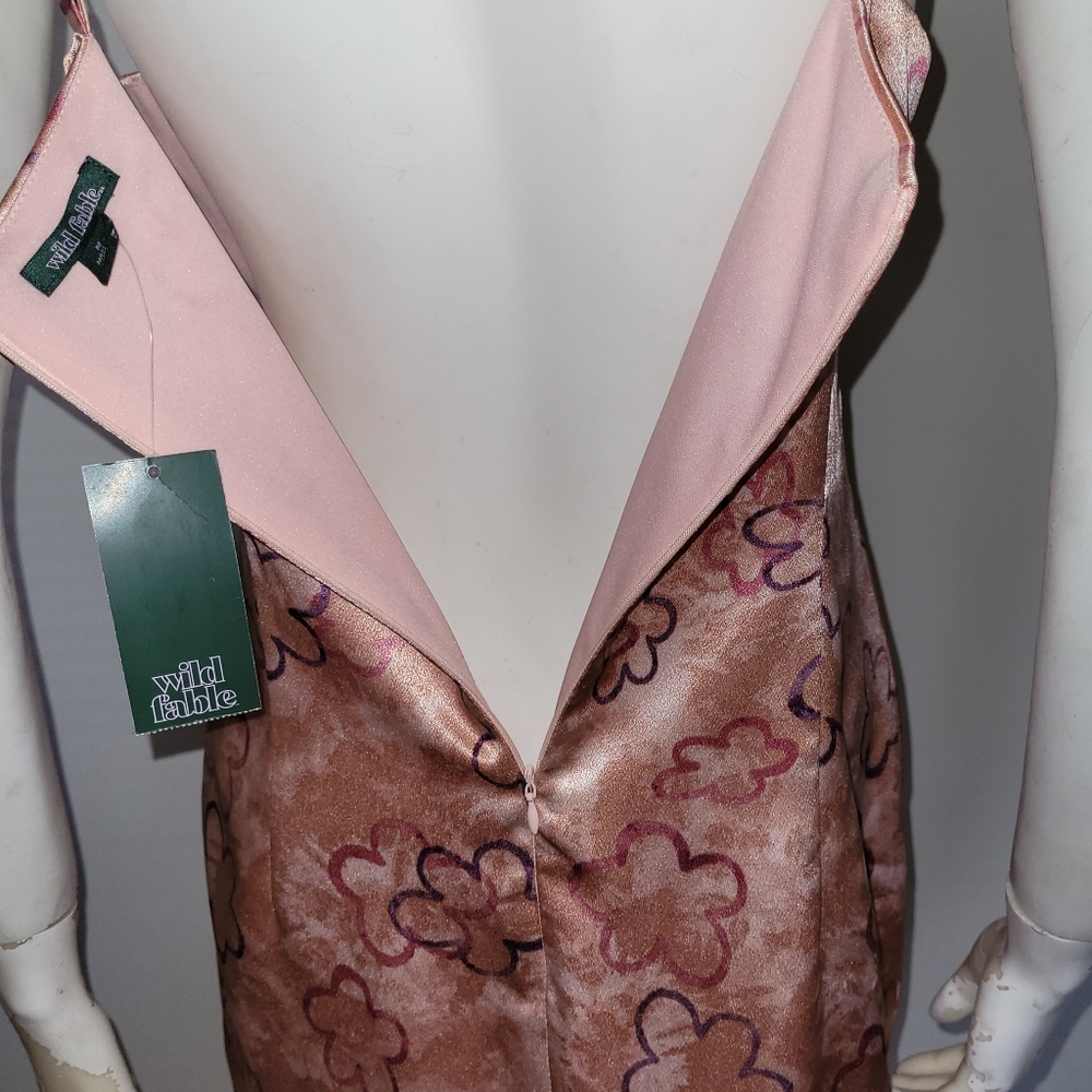 NWT MEDIUM WILD FABLE SLEEVELESS SATIN CHINESE UNIQUE DRESS other sizes - Picture 13 of 16